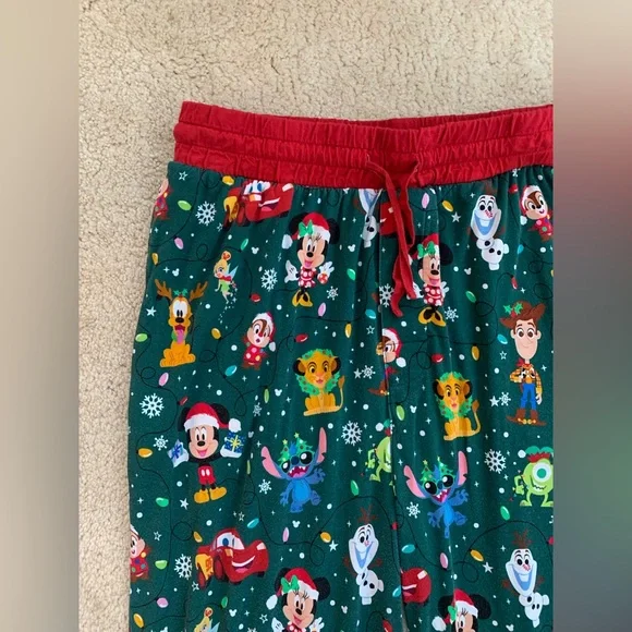 Little Sleepies Adult Size Medium Disney Christmas Parade Bamboo Pajama Pants - Picture 5 of 7